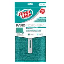 Pano Microfibra Para Chão Com Furo Flash Limp - Flashlimp