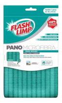 Pano Microfibra Para Moveis Flash Limp Verde Água