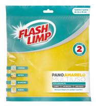 Pano multiuso amarelo c/ 2 un