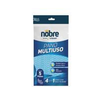 Pano multiuso azul pacote com 5 nobre Pano multiuso azul pacote com 5 nobre