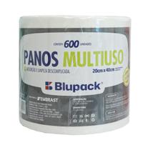 Pano Multiuso Blupack Slim 20x40 240m Branco 600un