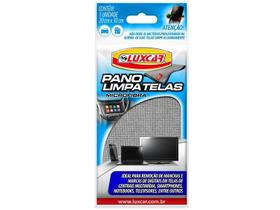 Pano Multiuso Limpa Telas/ Manchas/ Marcas Microfibra Luxcar Cor Cinza