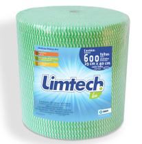 Pano Multiuso Limtech - 29cm X 240m - 600 Folhas - 35g/m² - Verde