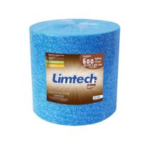 Pano Multiuso Limtech - 33cm X 300m - 600 Folhas - 45g/m² - Azul