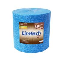 Pano Multiuso Limtech - 33cm X 300m - 600 Folhas - 45g/m² - Azul