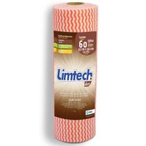 Pano Multiuso Limtech - 33cm X 30m - 60 Folhas - 45g/m² - Laranja