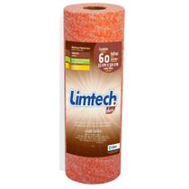 Pano Multiuso Limtech Wave - 33cm X 30m - 60 Folhas - 45g/m² - Laranja