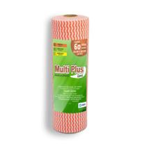 Pano Multiuso Multiplus - 29cm X 30m - 60 Folhas - 35g/m² - Laranja