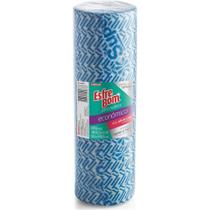 Pano Multiuso Rolo Econômico com 50 Unidades, Cor Azul, Esfrebom, Bettanin.