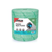 Pano Multiuso TNT 27cm x 300m (750 panos) Verde com Agentes Antibacteriano e Antiviral.