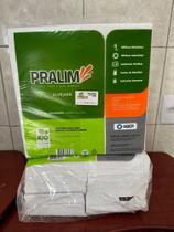 Pano p/ Mecânica Pesada Pralim Alvejado Industrial Branco 29x29cm c/ Alta Absorção 100 Unidades