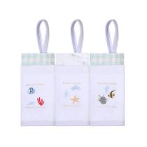 Pano Paninho de boca Bebê Bordado C/Prendedor de chupeta 40x40cm 100%Algodão c/3 unidades