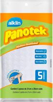 Pano Panotek Multiúso Reutilizável 21 x 20cm 5pcs - Alklin