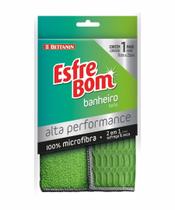 Pano Para Banheiro Microfibra Alta Performance Esfrebom Verde