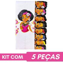 Pano Para Fazer Saia Crochê Boneca Artesã C/ Glitter - 5 Un.