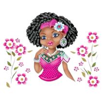 Pano Para Fazer Saia Crochê Boneca Artesã Mulata - Kit C/ 5 Pano Para Fazer Saia Crochê Boneca Artesã Mulata - Kit C/ 5