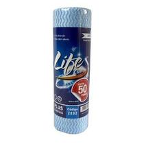 Pano Para Limpeza Multiuso Rolo 50 Unidades Life Clean