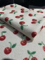 Pano Pia/Flanela Limpeza Microfibra Cereja/Vaquinha Multiuso 30x30