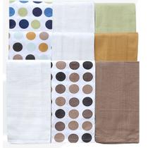 Pano Prato Tk 3Pcs 768_1485 45X70Cm Verde/Marrom/Dourado Pano Prato Tk 3Pcs 768_1485 45X70Cm Verde/Marrom/Dourado