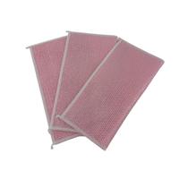 Pano Rosa Multiuso kit 3 Aramado Metalico Cozinha Fio Prata Pano Rosa Multiuso kit 3 Aramado Metalico Cozinha Fio Prata