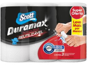 Pano Semi Descartável Reutilizável Scott Duramax 58 Panos 3 Rolos