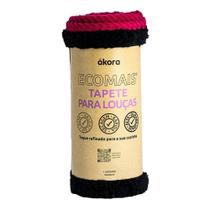Pano Tapete Escorredor de Louças Microfibra 40 x 60cm Rosa Ákora - AKORA Pano Tapete Escorredor de Louças Microfibra 40 x 60cm Rosa Ákora - AKORA