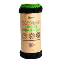 Pano Tapete Escorredor de Louças Microfibra 40 x 60cm Verde Ákora - AKORA Pano Tapete Escorredor de Louças Microfibra 40 x 60cm Verde Ákora - AKORA