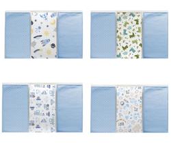 Pano Toalha De Boca Fralda Babete Bebe 30x30cm Macia Kit C/6