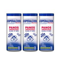 Pano Umedecido Álcool 70 Ação Prolongada kit 3