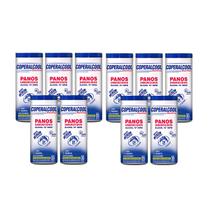 Pano Umedecido Álcool 70 Clássico 35 Panos Kit 10