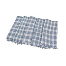 Pano Xadrez Formato Saco Alvejado 40X60Cm 1U Kit 5