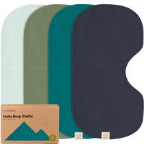 Panos de arroto para bebês KeaBabies, pacote com 4 pacotes de algodão orgânico 56x30 cm