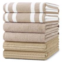 Panos de Cozinha Homaxy 46x71cm Pacote com 6 Algodão 380 GSM Panos de Cozinha Homaxy 46x71cm Pacote com 6 Algodão 380 GSM