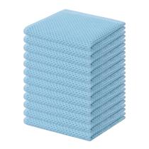 Panos de cozinha Kitinjoy 100% algodão 30x30cm, azul celeste, pacote com 12 Panos de cozinha Kitinjoy 100% algodão 30x30cm, azul celeste, pacote com 12