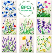 Panos de cozinha reutilizáveis Lucomb, pacote com 8, 20x18cm, verdes