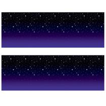 Panos de fundo fotográficos Beistle Starry Sky Wall 4x9m 2 peças