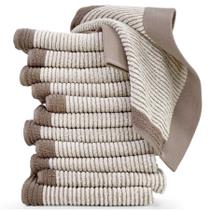 Panos de lavagem Cleanbear, pacote com 12 unidades, algodão jacquard, 34x34cm Panos de lavagem Cleanbear, pacote com 12 unidades, algodão jacquard, 34x34cm