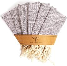 Panos de lavagem SMYRNA TURKISH COTTON, pacote com 6 blush pink, 30x43cm