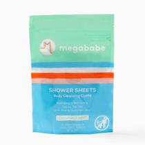 Panos de limpeza corporal, lençóis de banho Megababe Cucumber Mint