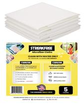 Panos de limpeza de microfibra de vidro StreakFree 40x40cm brancos x5 Panos de limpeza de microfibra de vidro StreakFree 40x40cm brancos x5