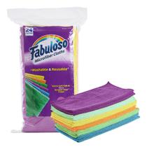 Panos de limpeza de microfibra Fabuloso Rainbow 24 Count