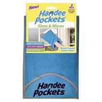 Panos de limpeza de microfibra HANDEE POCKETS 16x25 cm, pacote com 2