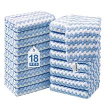Panos de limpeza de microfibra JOYMOOP, pacote 18, 25x25cm, azuis Panos de limpeza de microfibra JOYMOOP, pacote 18, 25x25cm, azuis