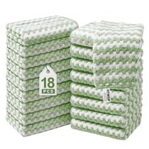 Panos de limpeza de microfibra JOYMOOP, pacote 18, 25x25cm, verdes Panos de limpeza de microfibra JOYMOOP, pacote 18, 25x25cm, verdes