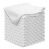 Panos de Limpeza de Microfibra USANOOKS - 12 Unidades (32x32cm) - Branco
