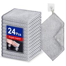 Panos de limpeza metálicos Wangjinpeng 24 peças, 3 camadas, 20 x 20 cm Panos de limpeza metálicos Wangjinpeng 24 peças, 3 camadas, 20 x 20 cm