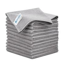 Panos de limpeza Microfiber Wholesale Pro 30x30cm Cinza x12