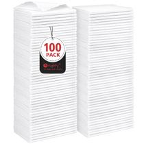 Panos de limpeza Orighty Shop Towels, pacote com 100 unidades de microfibra branca Panos de limpeza Orighty Shop Towels, pacote com 100 unidades de microfibra branca