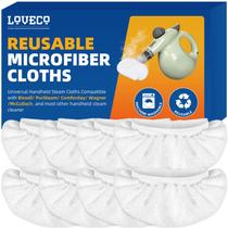 Panos de microfibra LOVECO, pacote com 8 unidades, reutilizáveis para limpador a vapor Panos de microfibra LOVECO, pacote com 8 unidades, reutilizáveis para limpador a vapor