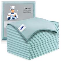 Panos de microfibra MR.SIGA Ultra Fine para vidro 35x40cm, pacote com 12